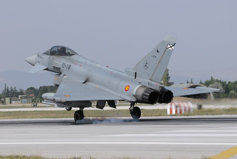 Photo 41.JPG - The Eurofighter with the Andalusian bull on the tail was flown by a pilot of 141. Esc